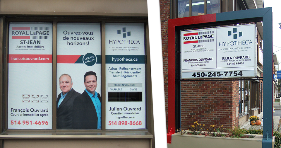 Clients : François Ouvrard, Royal LePage St-Jean et Julien Ouvrard, Hypotheca