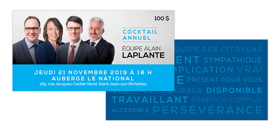 Campagne de financement 2019 - Équipe Alain Laplante