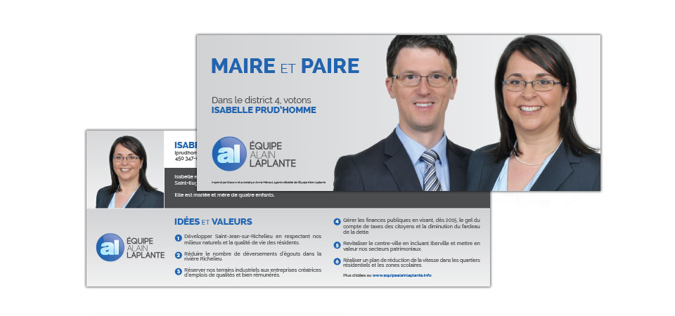 Equipe Alain Laplante, Municipal elections - Saint-Jean-sur-Richelieu